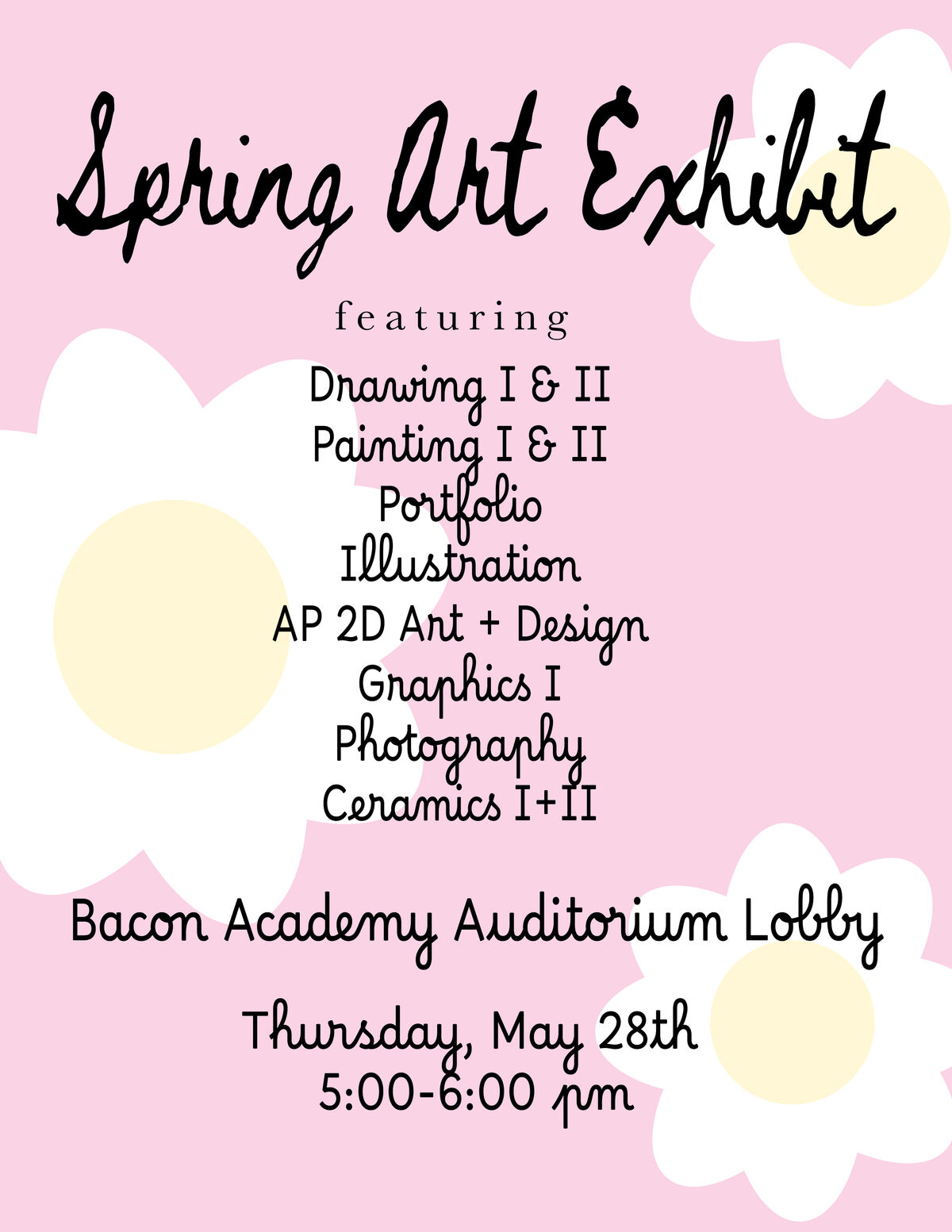 BA Spring Art Show - Thursday, May 28, 2026