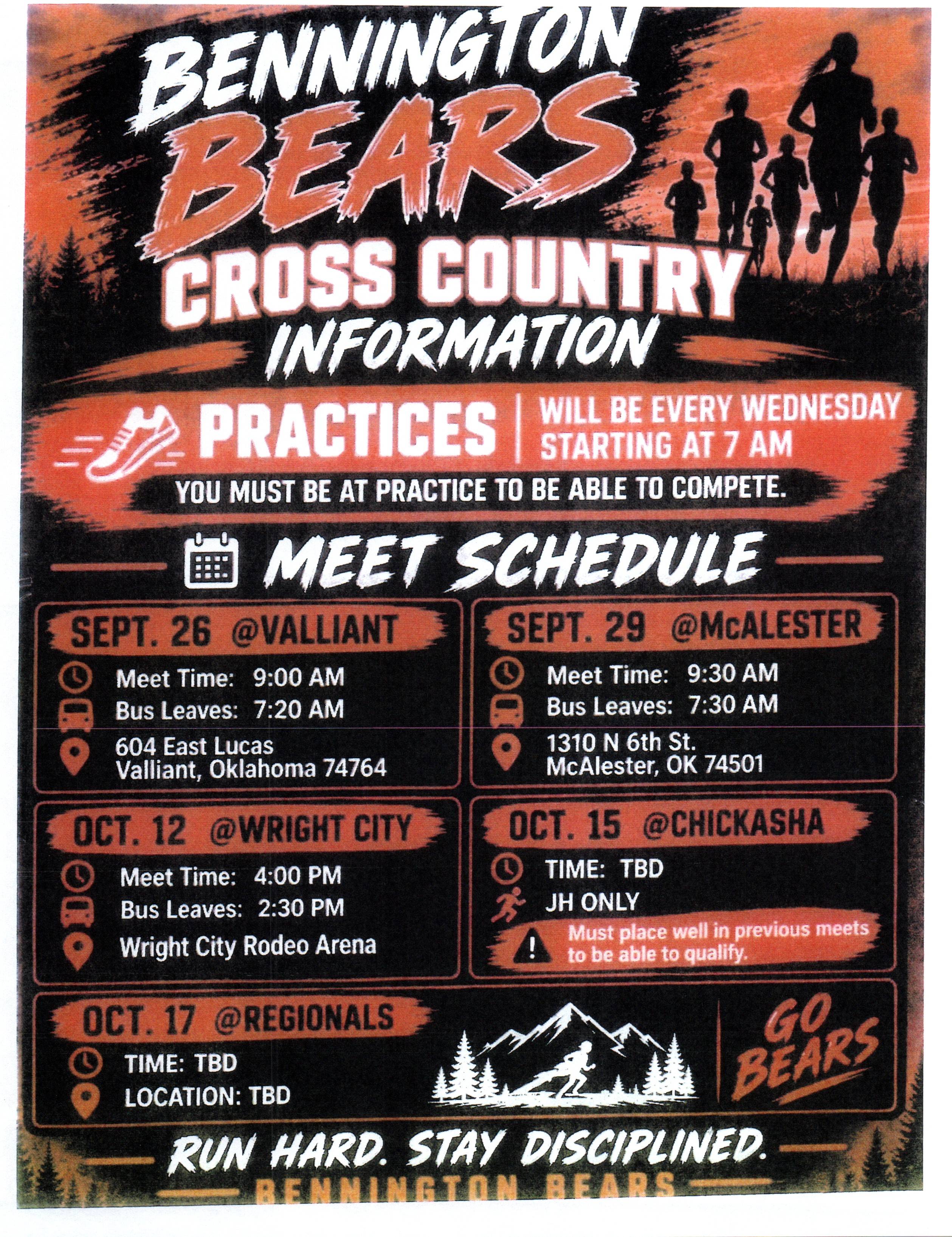 Cross Country Information