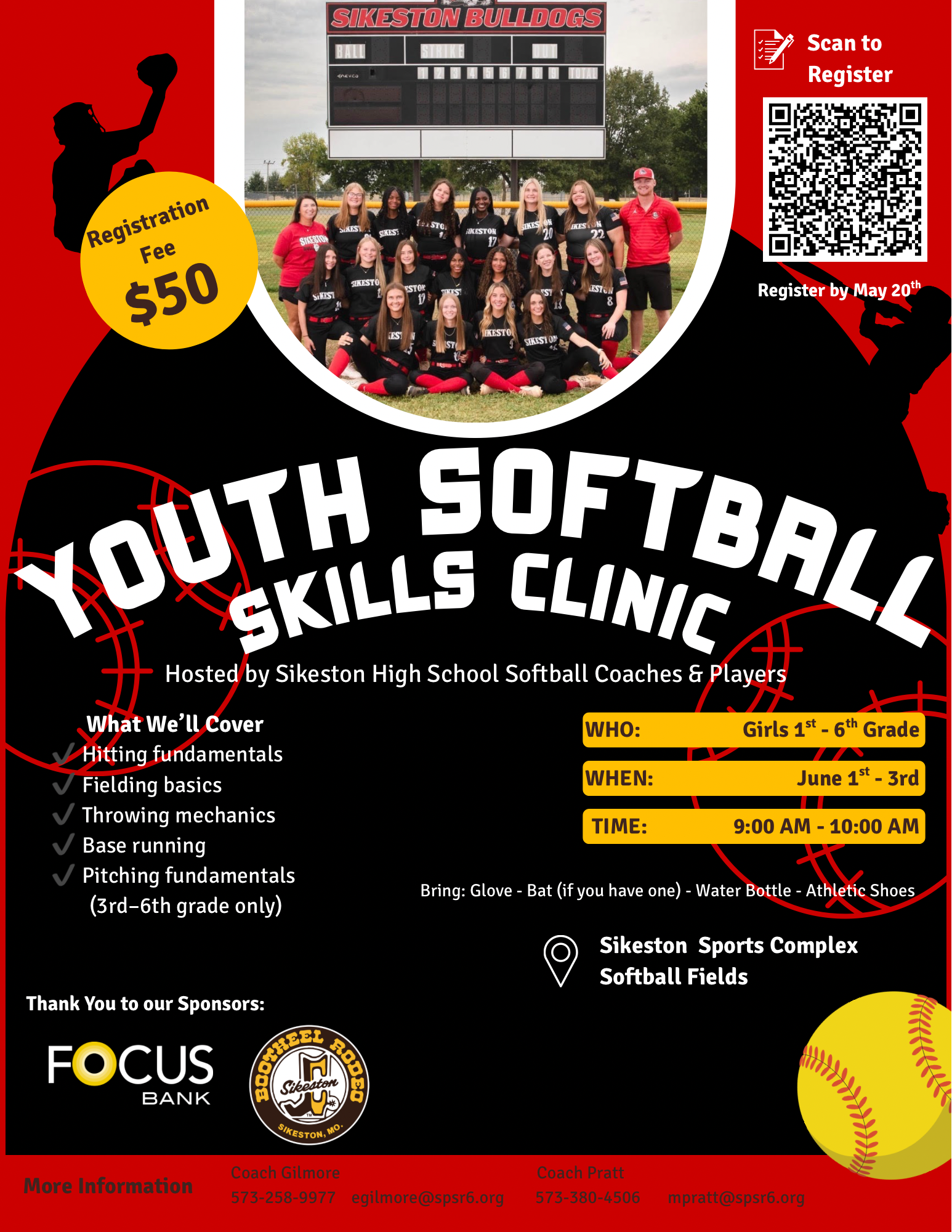 Youth Softball Clinic Update
