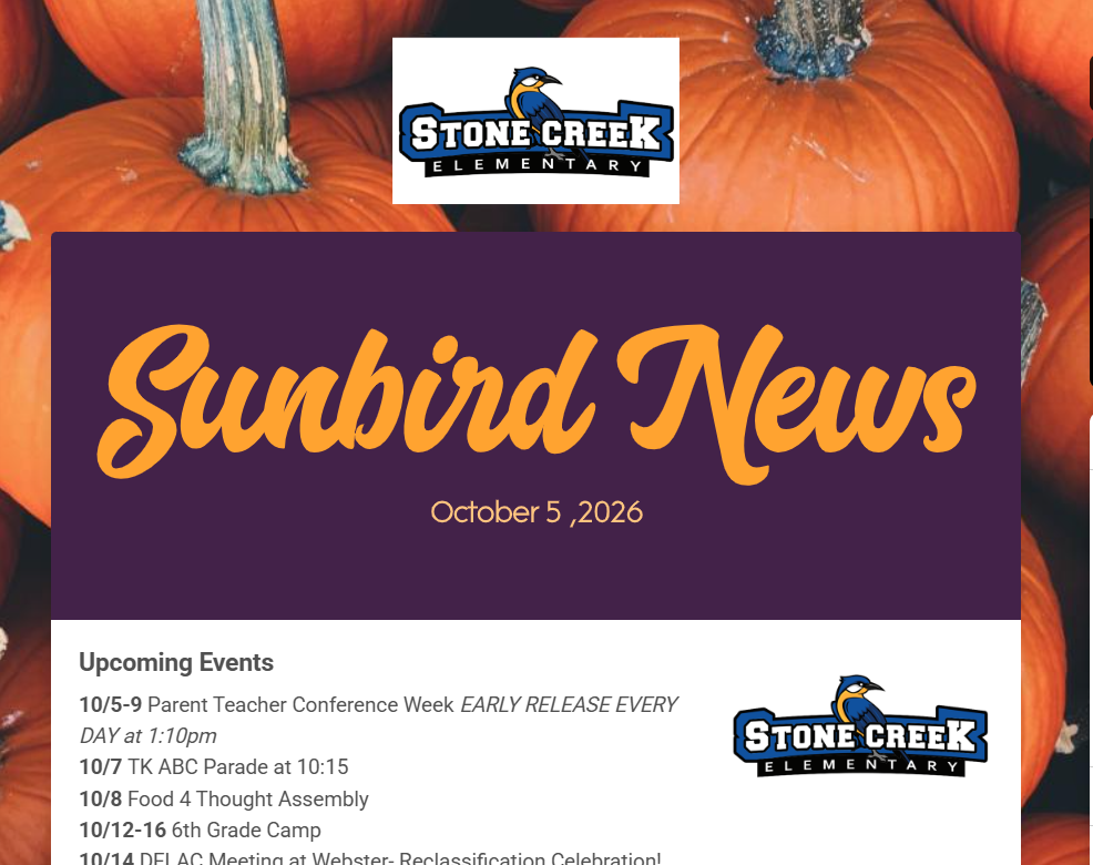 Sunbird News week of 10/5/26