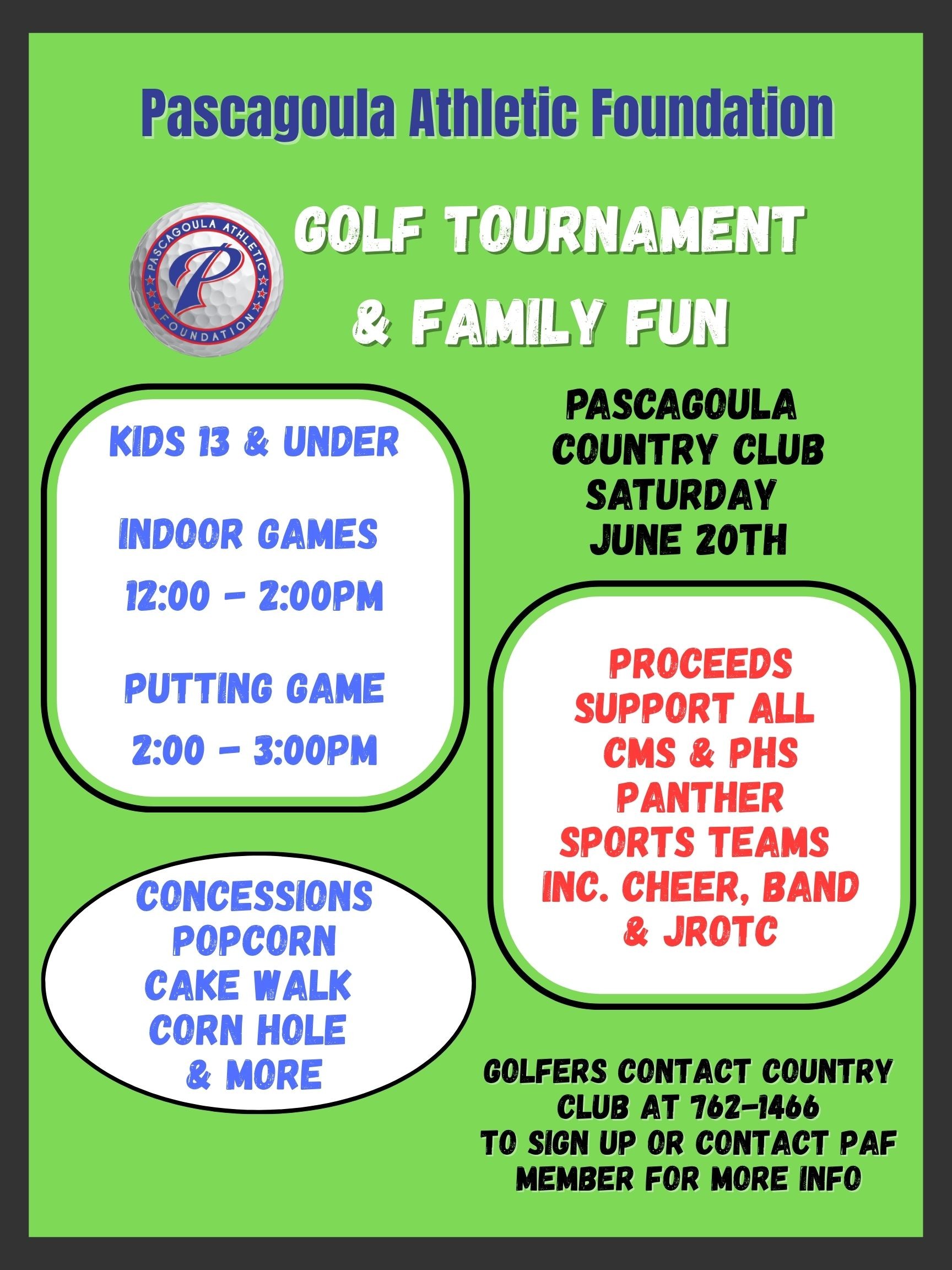 Pascagoula Athletic Foundation Golf Tournament