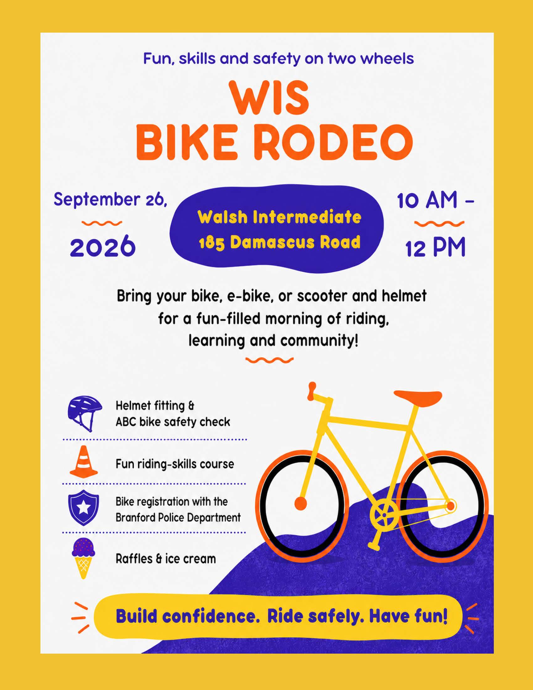 WIS BIKE RODEO 9/26!