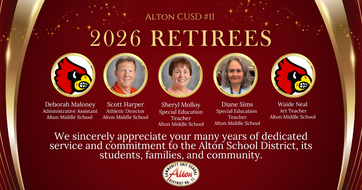 Congratulations to our middle school staff on their retirement or 20 years of dedicated service!