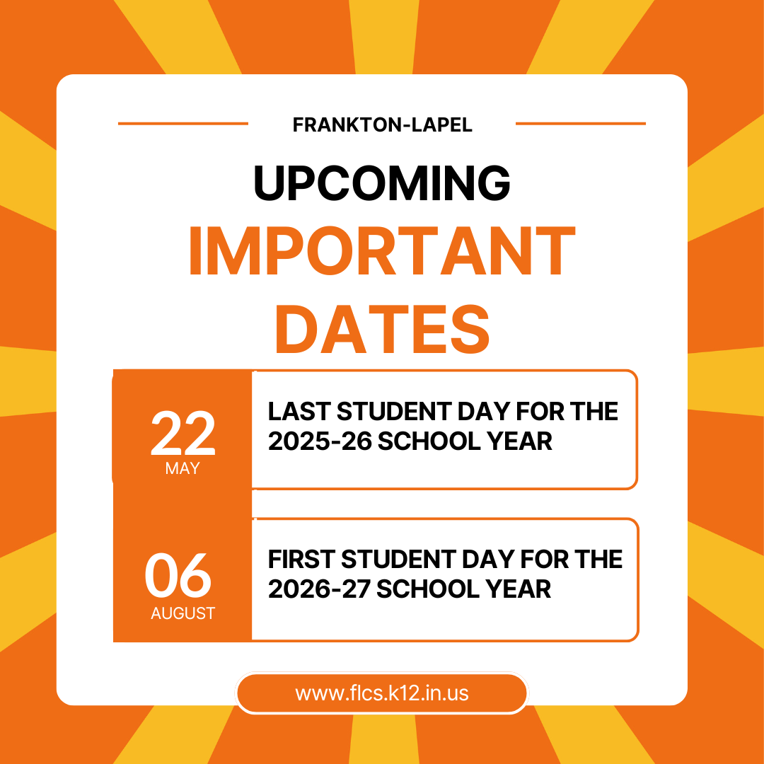 Reminder - Important Dates