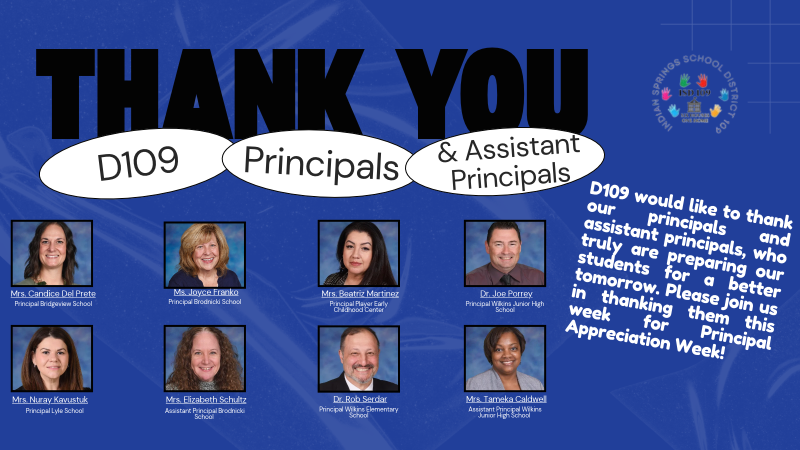 Principal Appreciation Week 