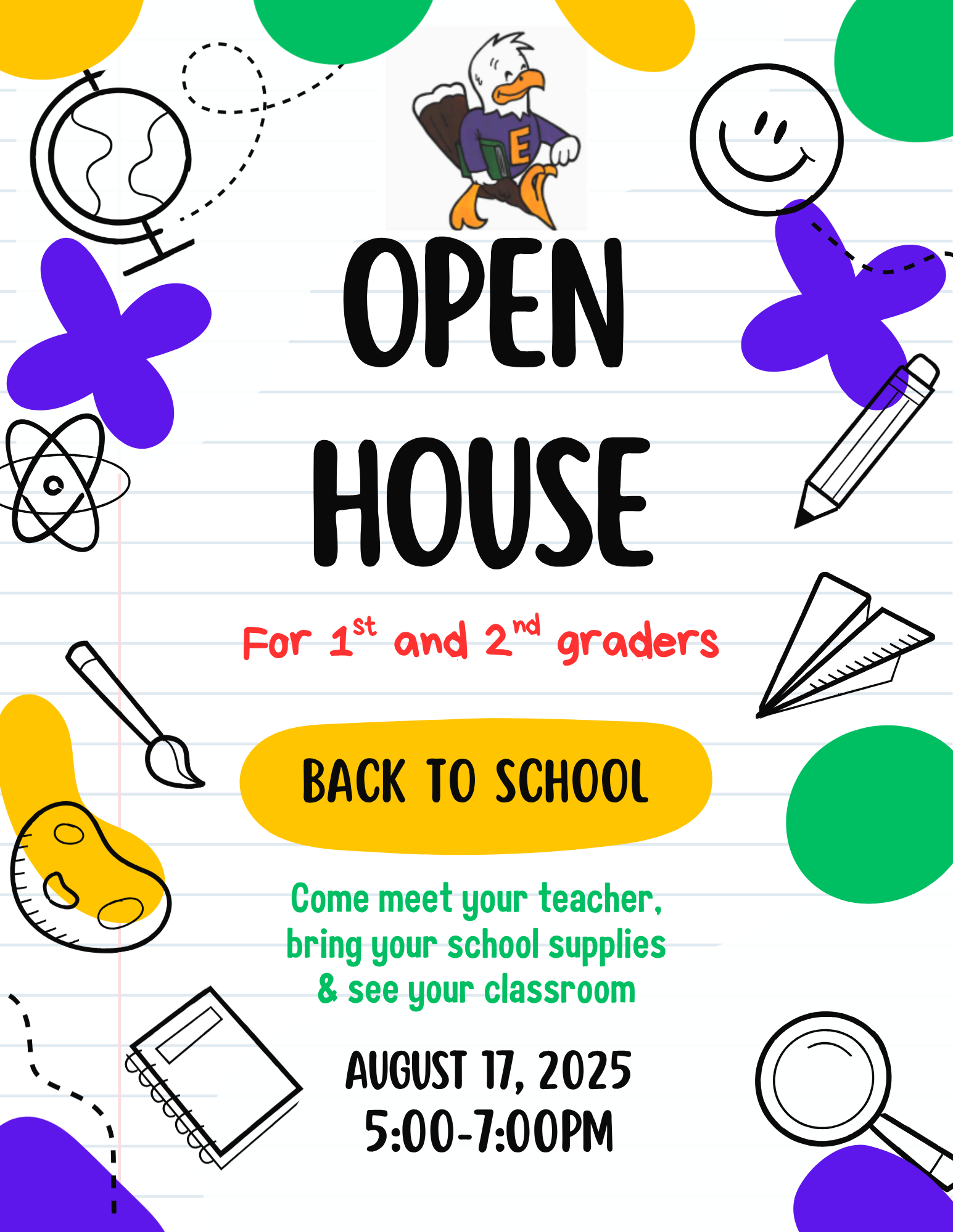 1st and 2nd Grade Open House
