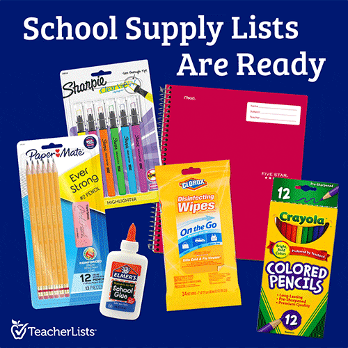 School Supply Lists are ready!