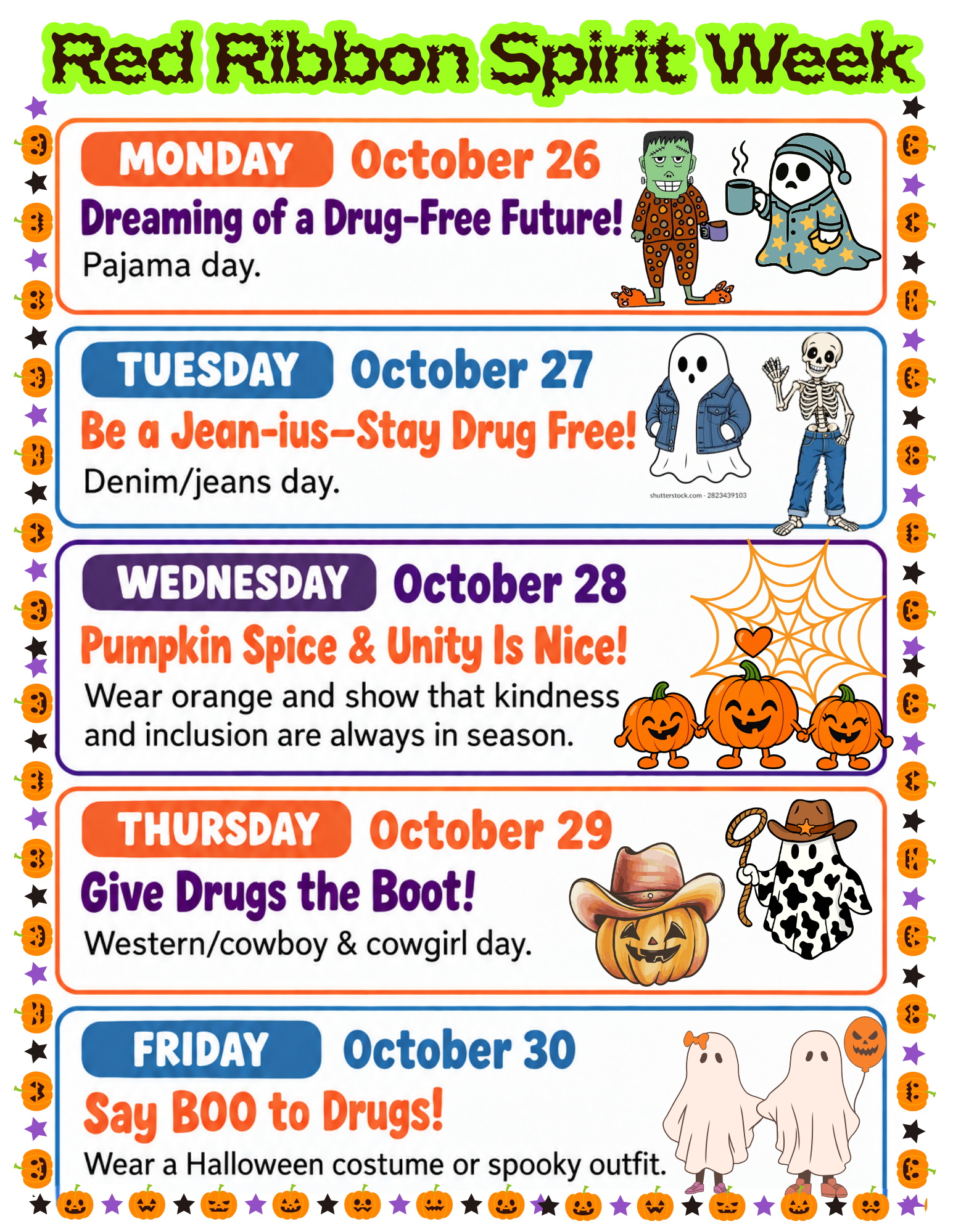 Sprit Week / Semana del Espíritu Escolar