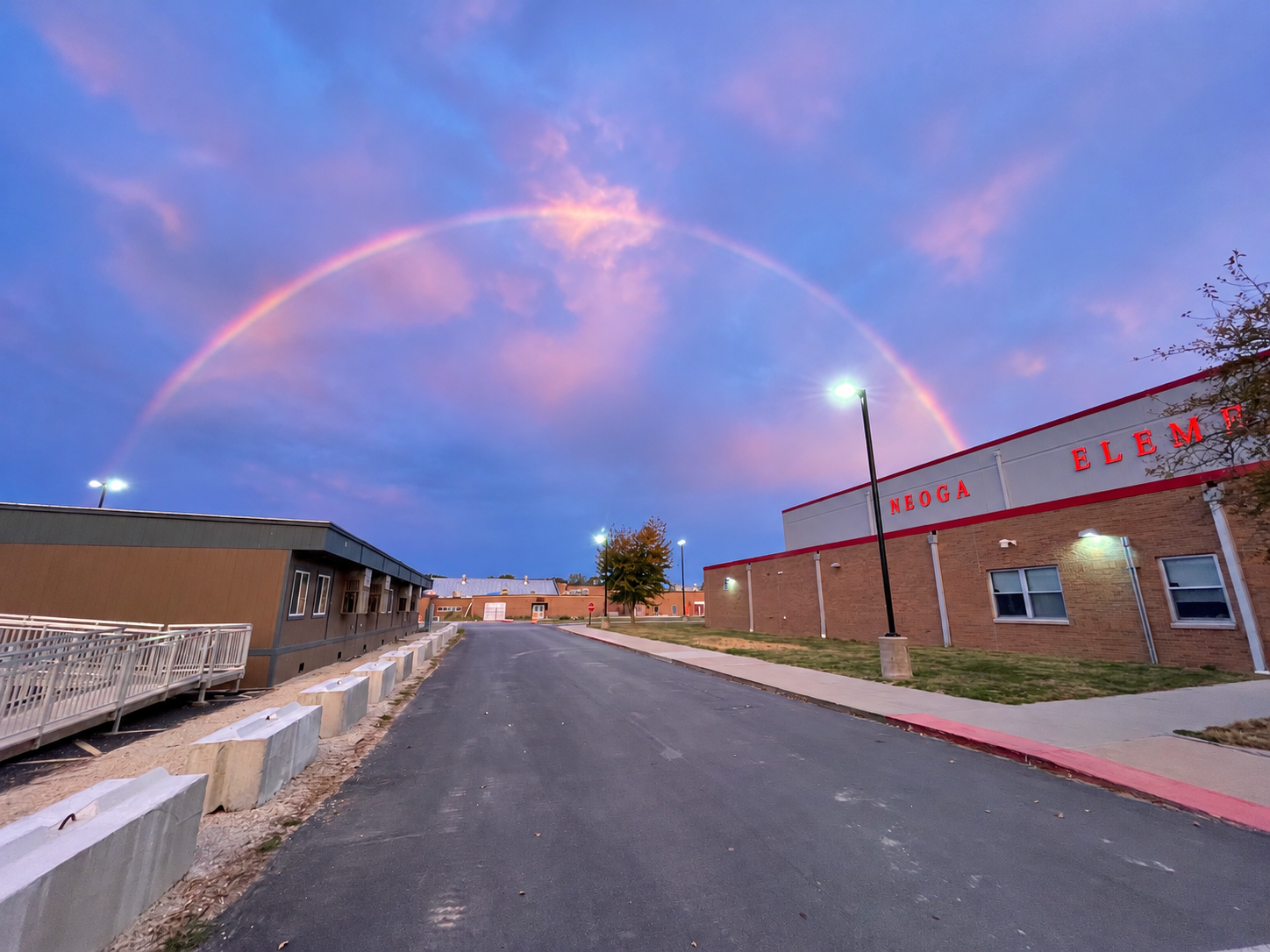 🌈 A rainbow over Neoga Schools this morning—what a way to start the day!