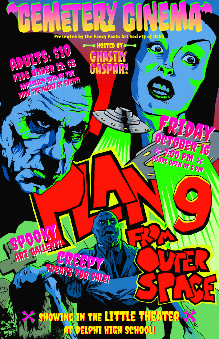The Fancy Pants Art Society of DCHS presents Cemetery Cinema - hosted by Ghastly Gaspar!!