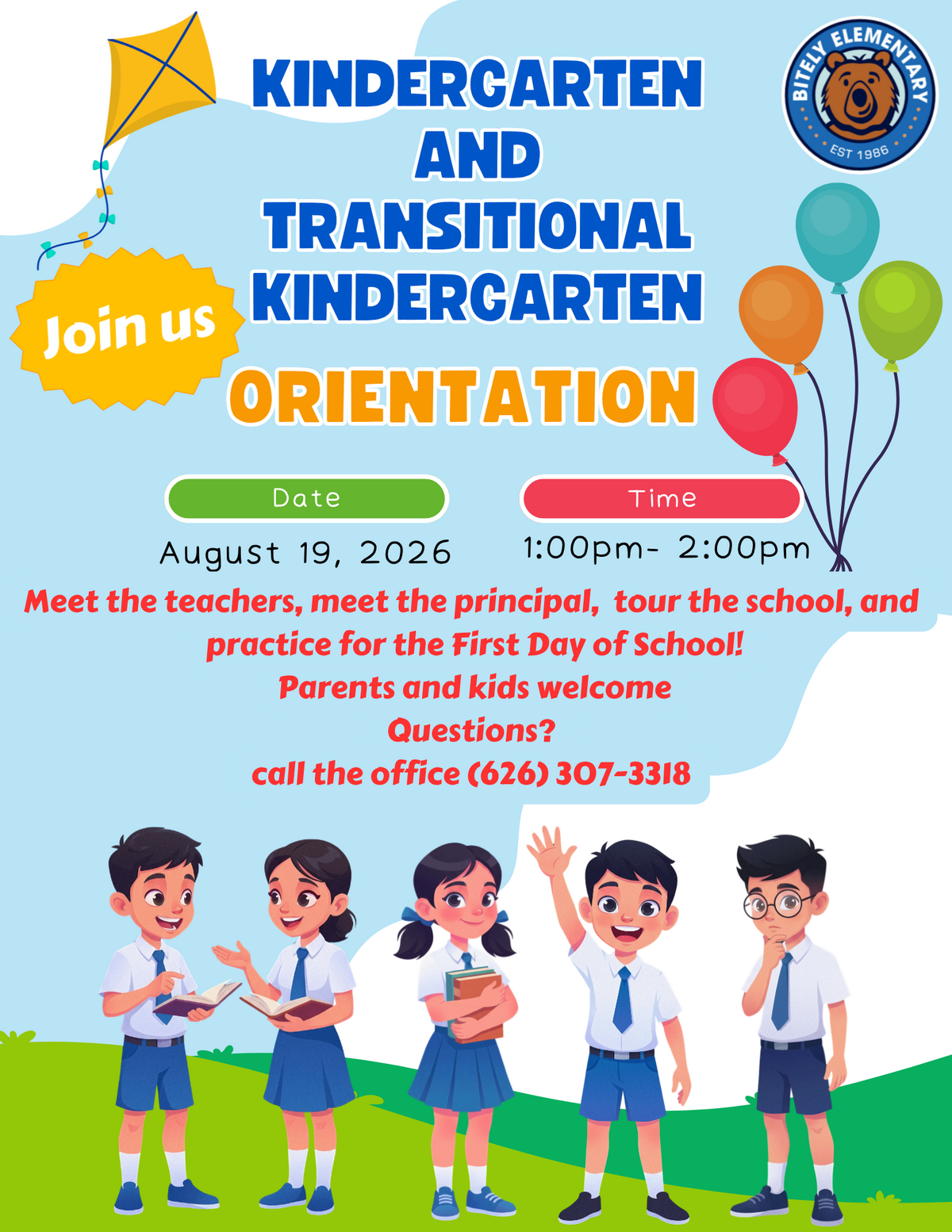 Kinder/TK Orientation