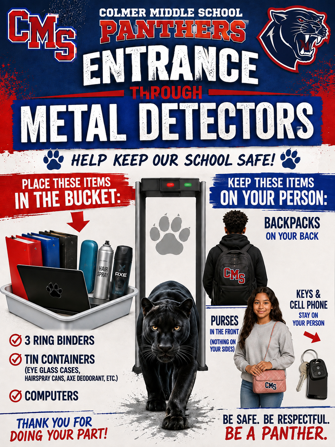 Launch of Weapons Detection Systems at Colmer Middle School 