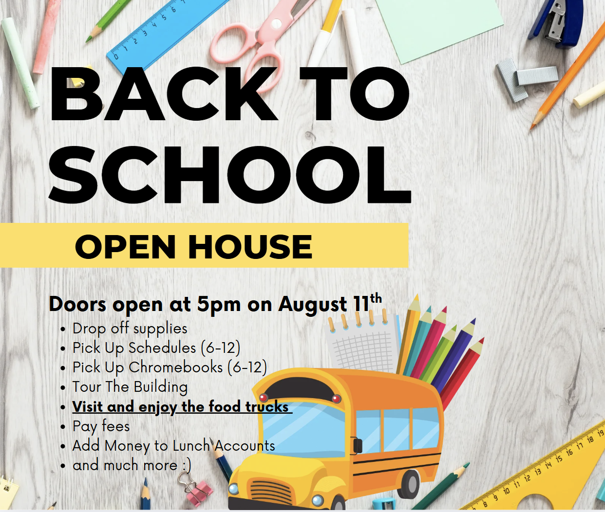 Open House is coming soon!!! 