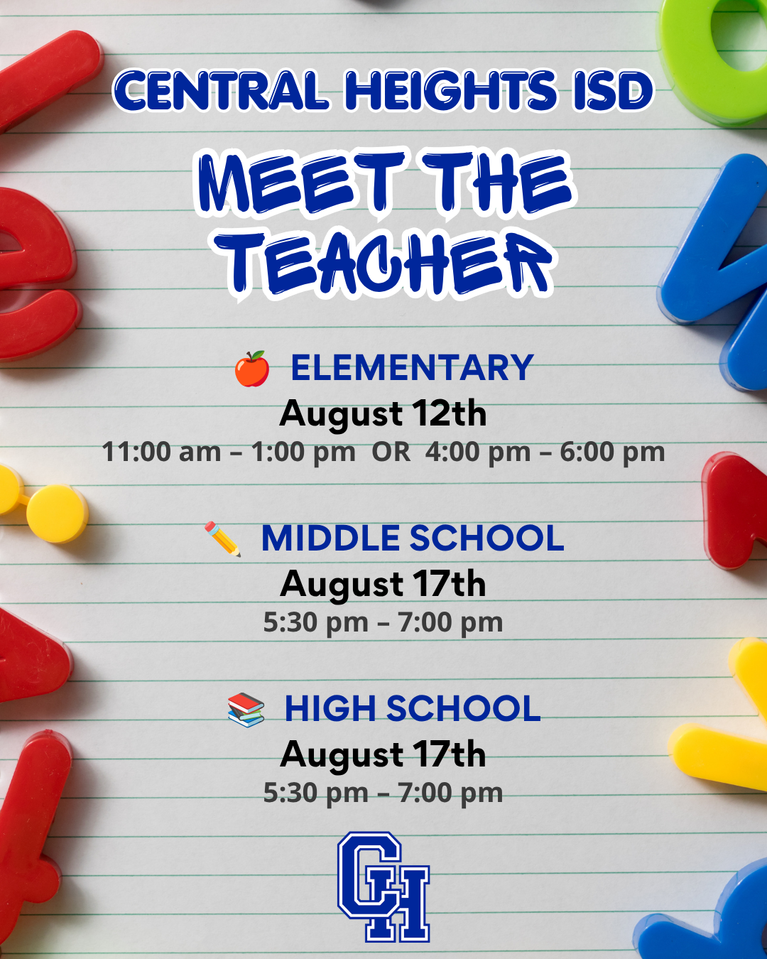 🎉 Meet the Teacher Info 💙