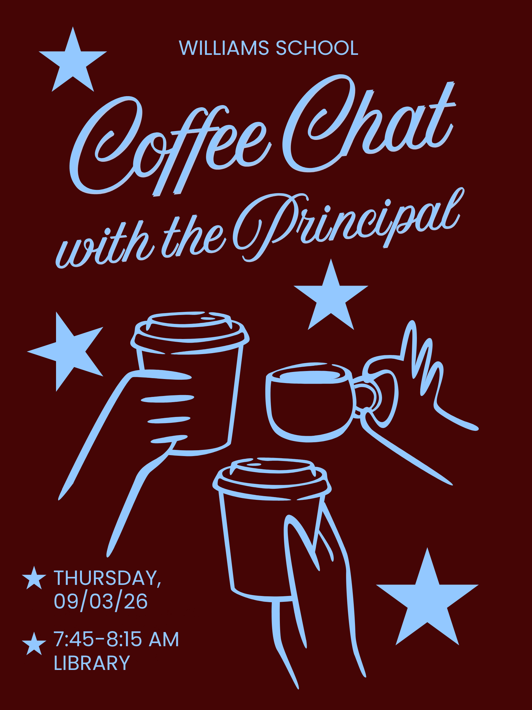 REMINDER: Coffee Chat with the Principal (in English) - 09/03/26