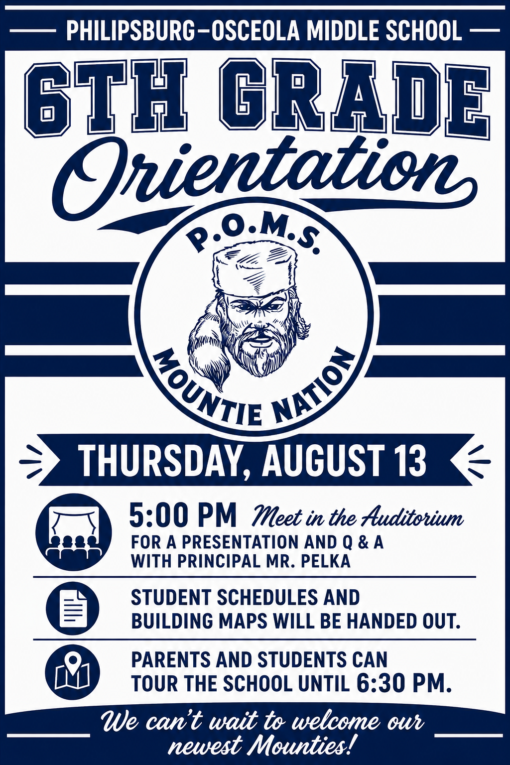 6th Grade Parent-Student Orientation P-O Middle School