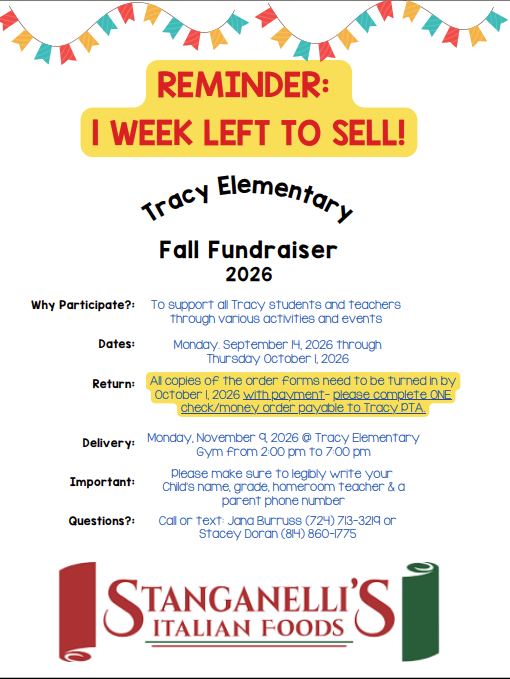 Reminder 1 week Left To Sell!