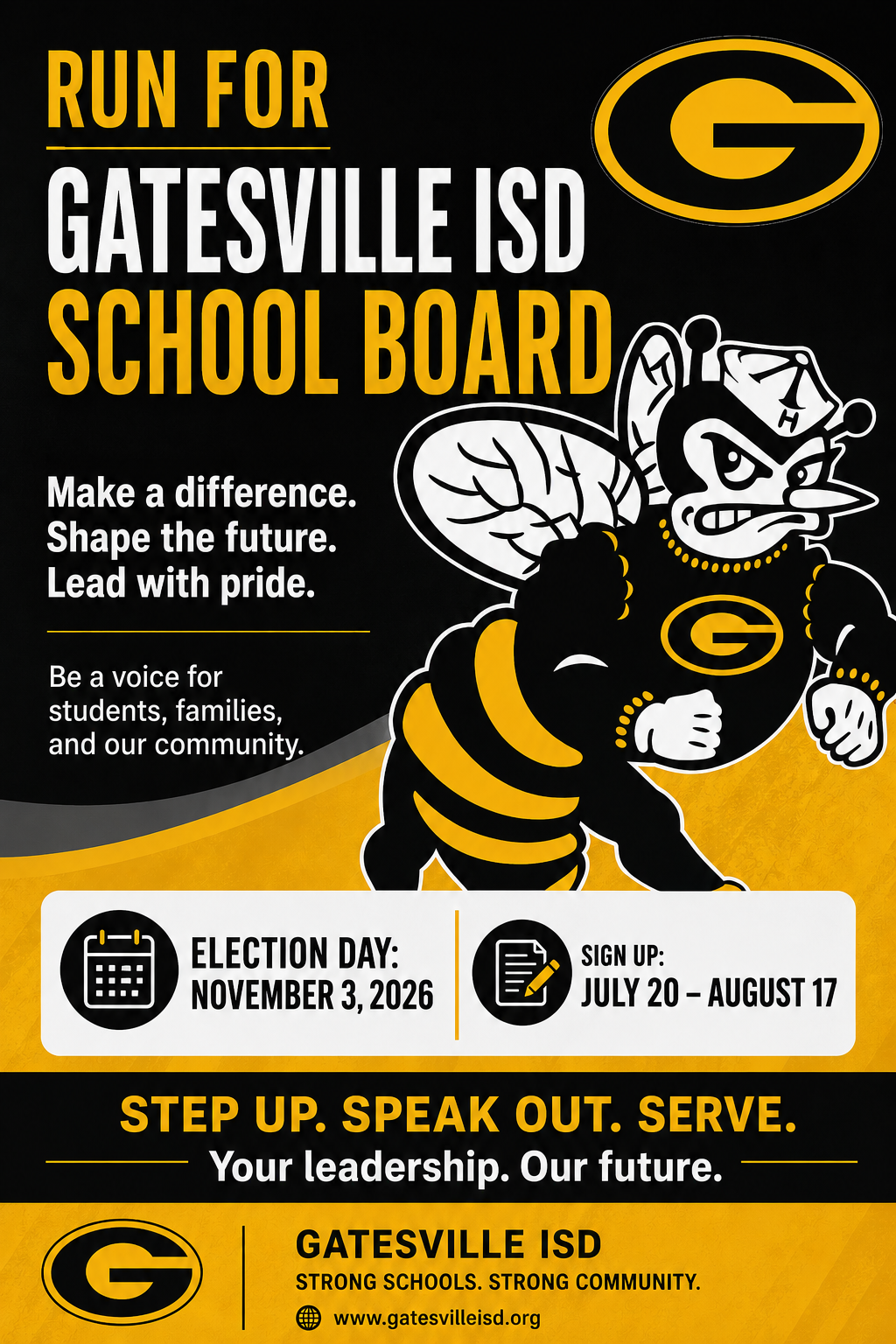 Run for Gatesville ISD School Board!