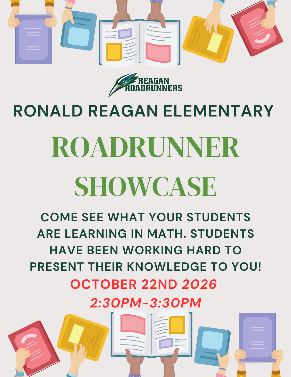 Roadrunner Math Showcase is Coming!