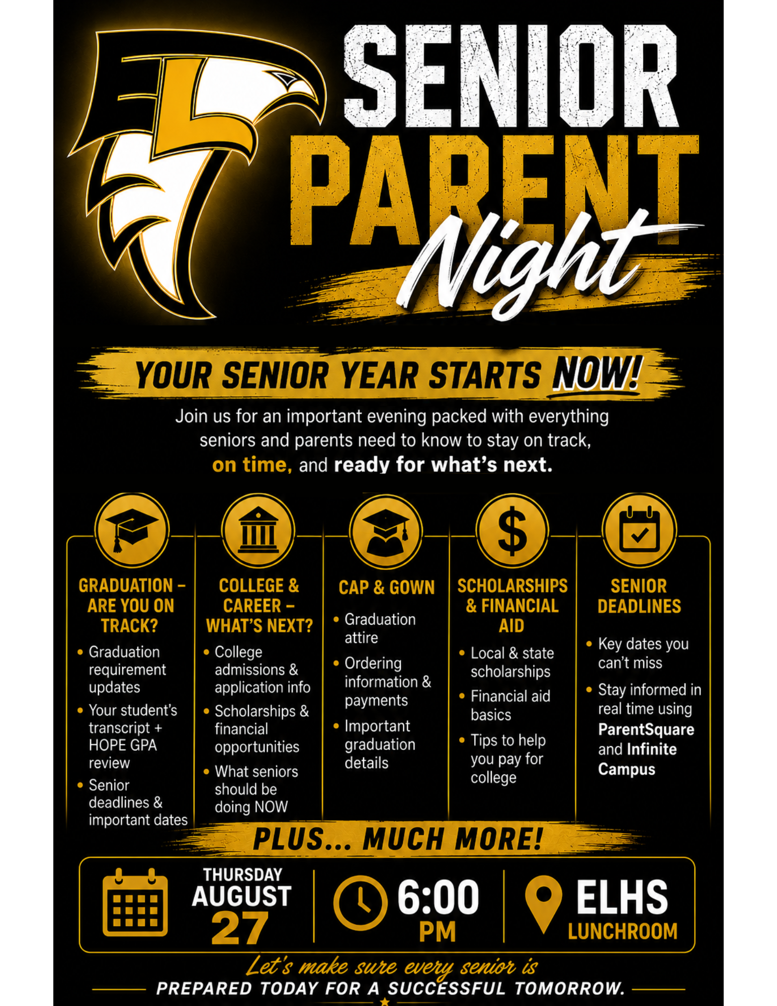 🎓 SENIOR PARENT NIGHT! 🎓