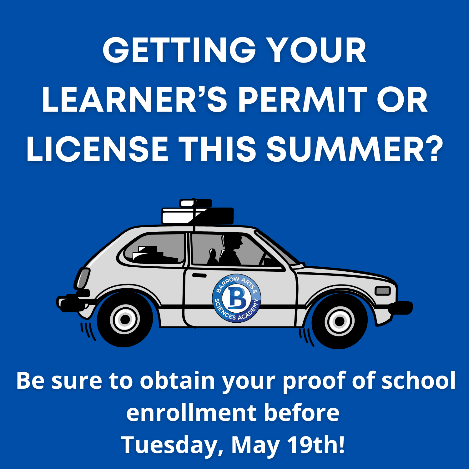 Proof of School Enrollment for Driver's License and Permit