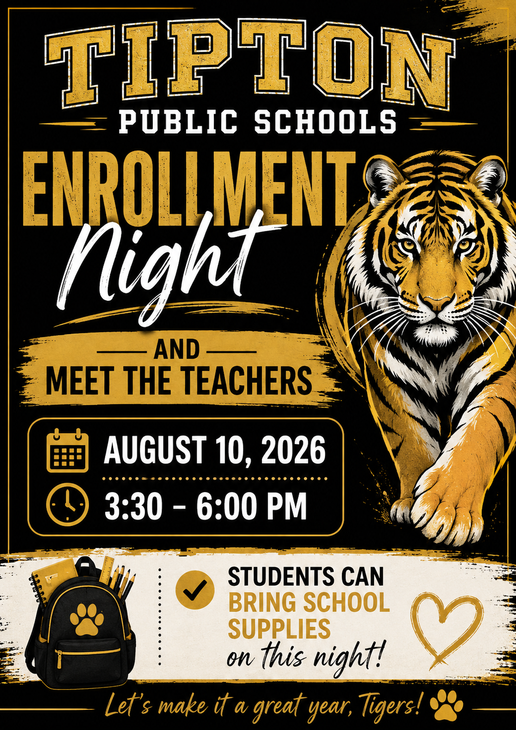 Enrollment Night Flyer