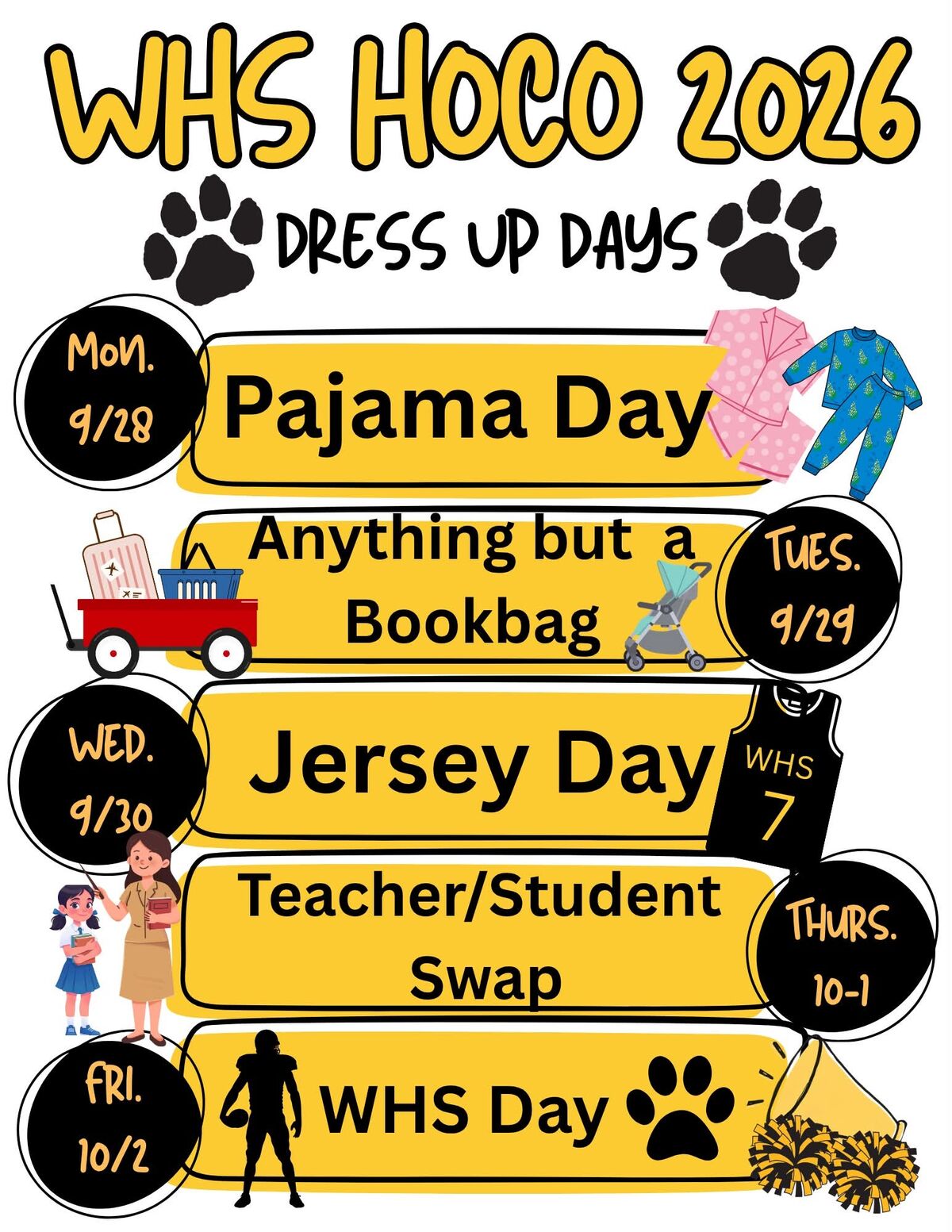 Homecoming Dress Up Days 