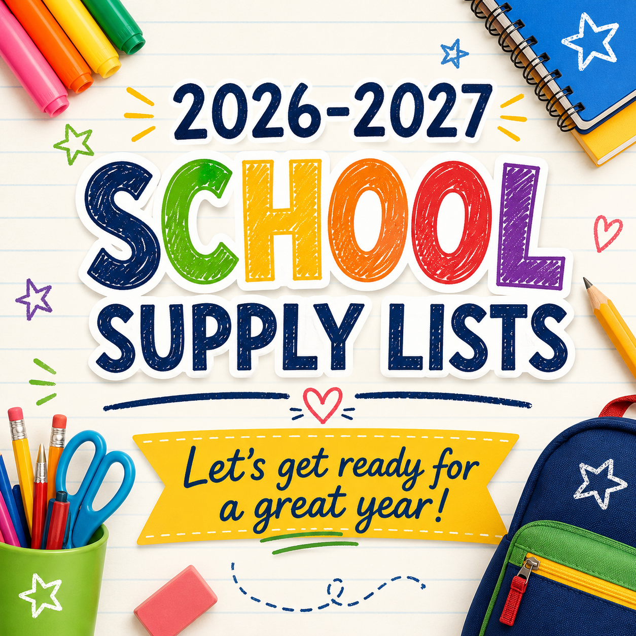 2026-2027 School Supply Lists