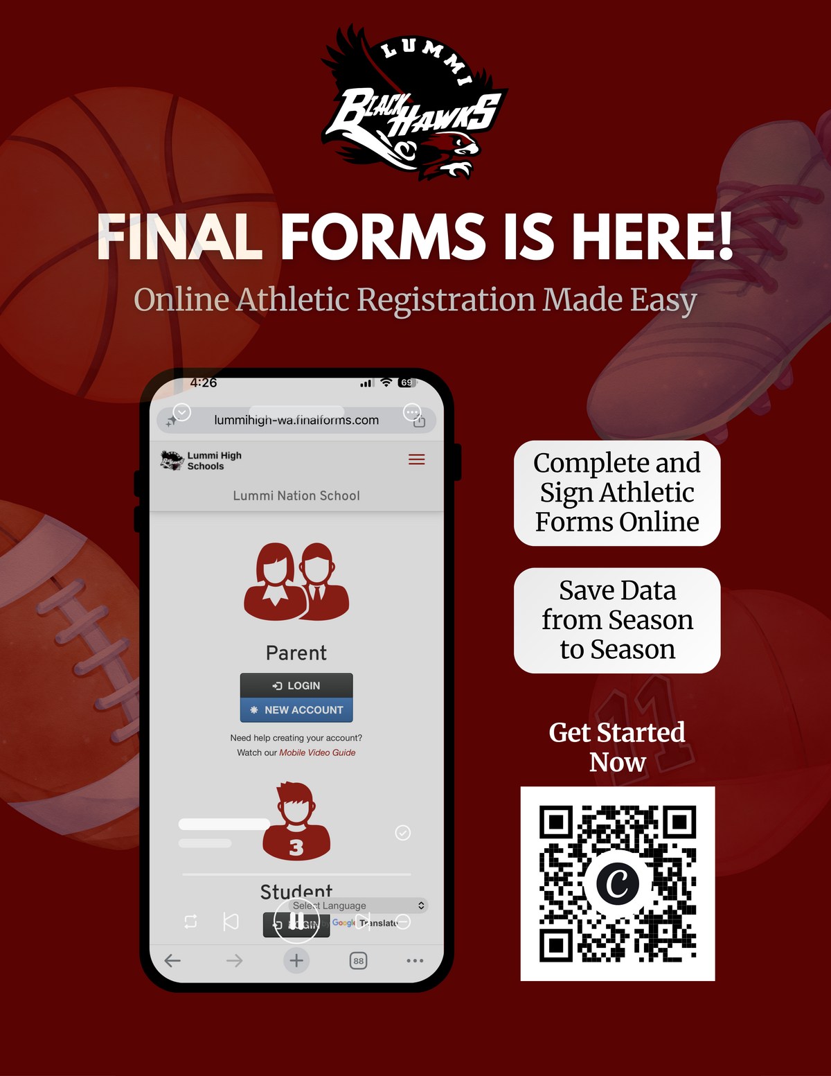 FinalForms Athletic Registration Is Now Open