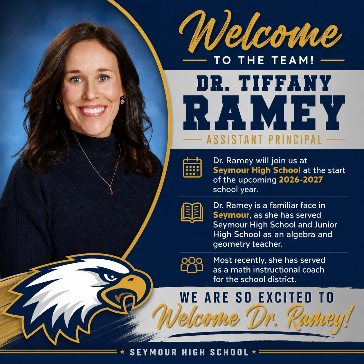 Welcome: Dr. Tiffany Ramey, new assistant principal