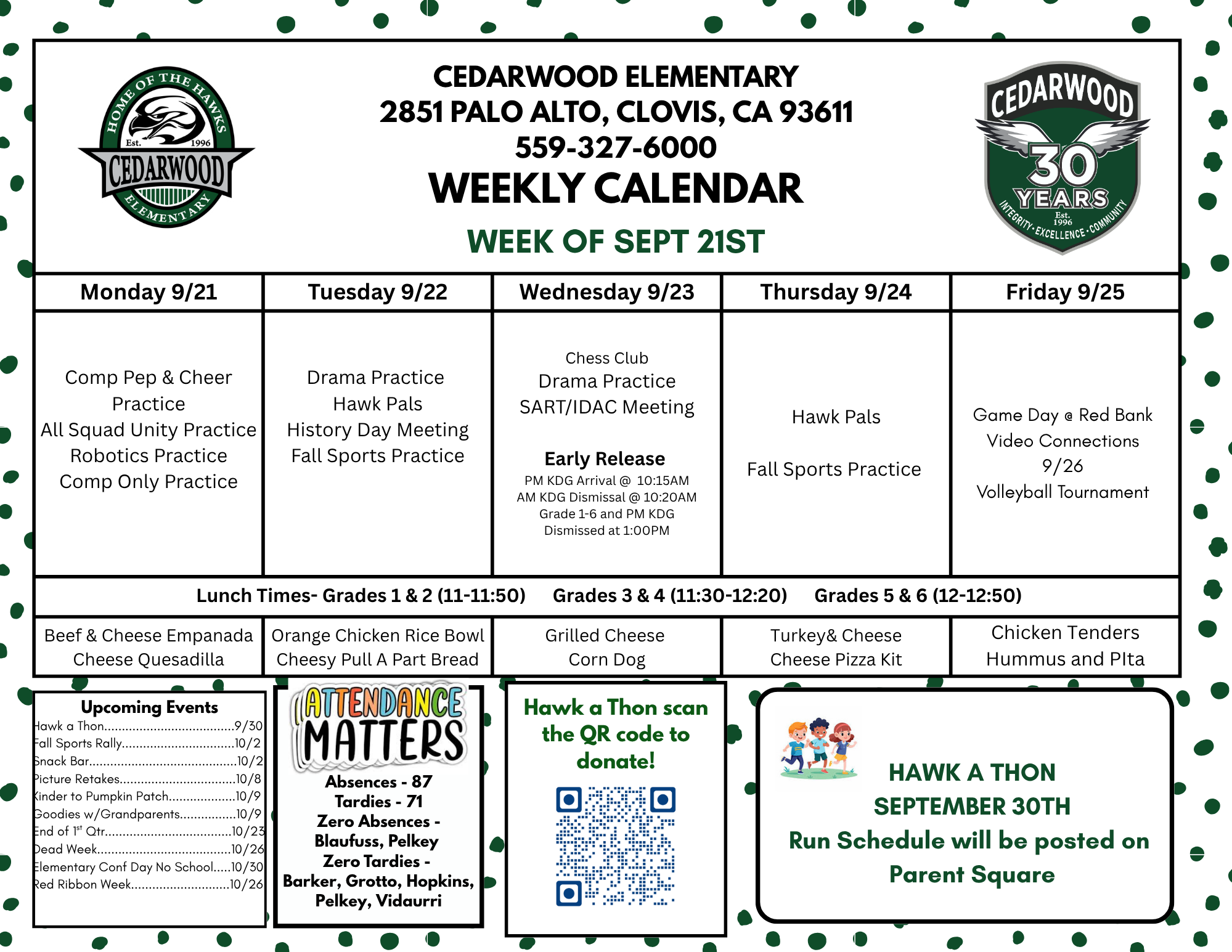 Weekly  Calendar 