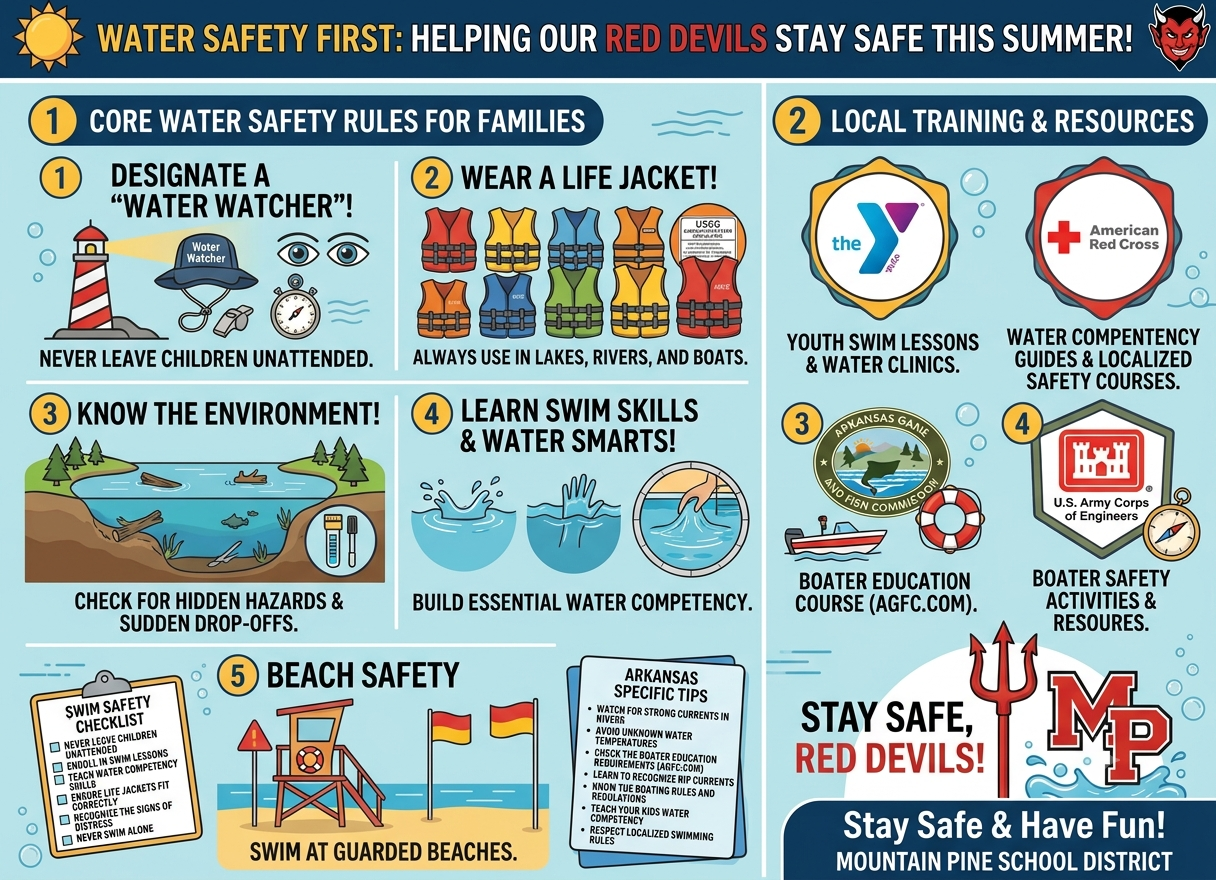 🏊‍♂️ WATER SAFETY FIRST: HELPING OUR RED DEVILS STAY SAFE THIS SUMMER! ☀️