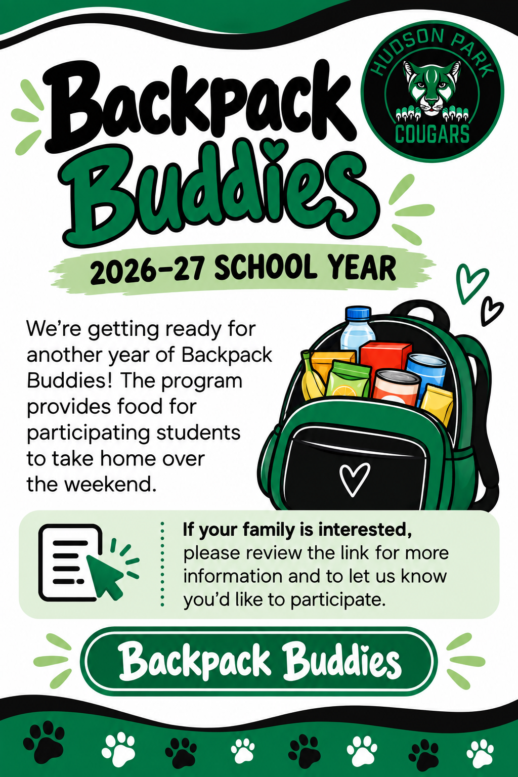 Backpack Buddies, 2026-2027