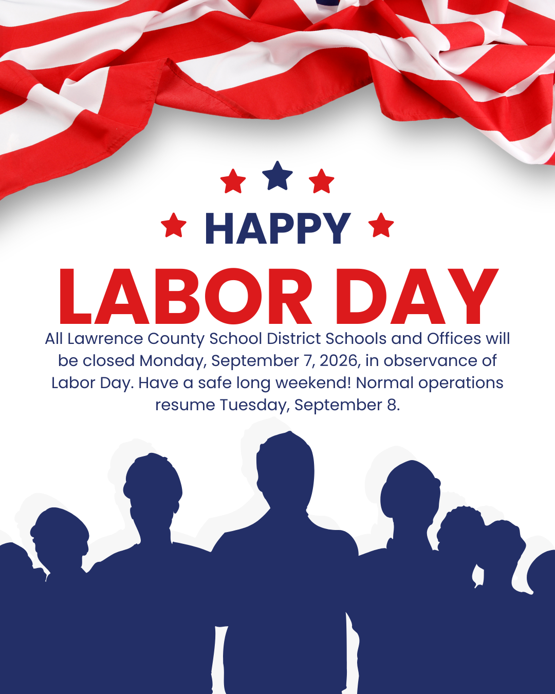 Labor Day Holiday Monday