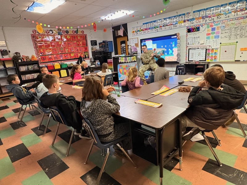 Tipton Elementary Guest Readers from Altus Air Force Base