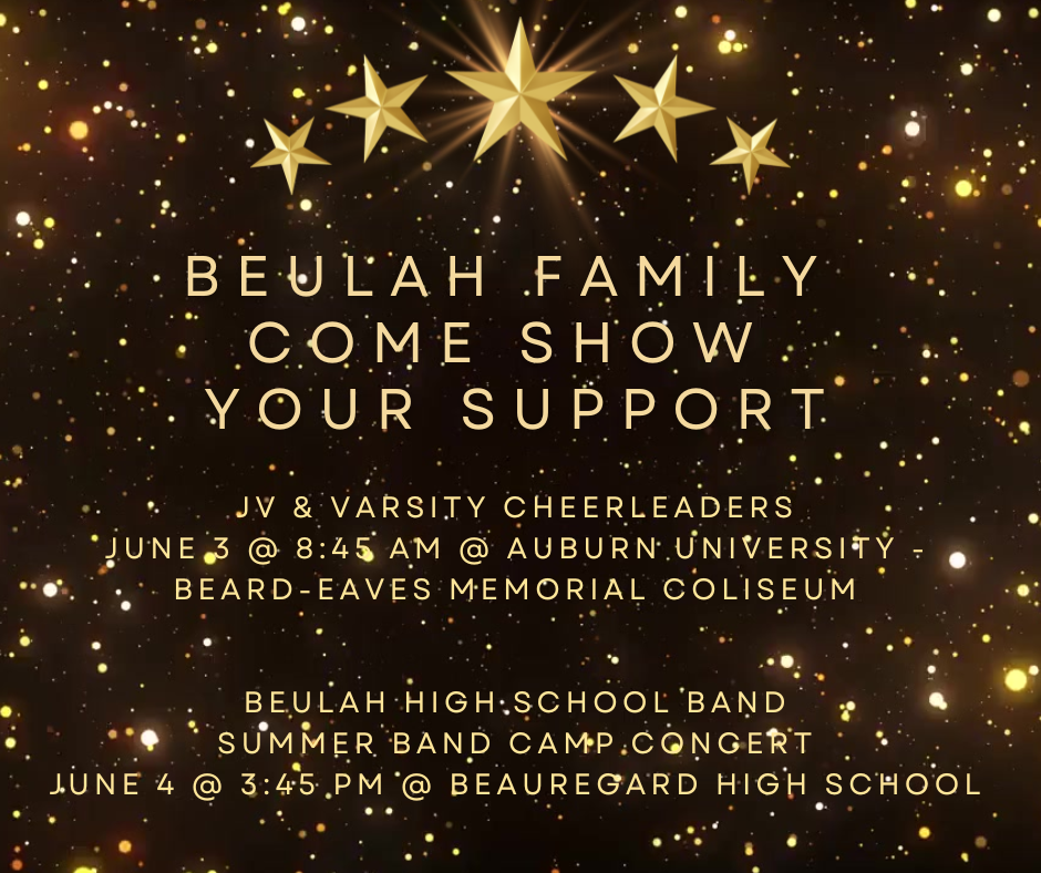 Come Show Your Support for our Cheerleaders & Band Members