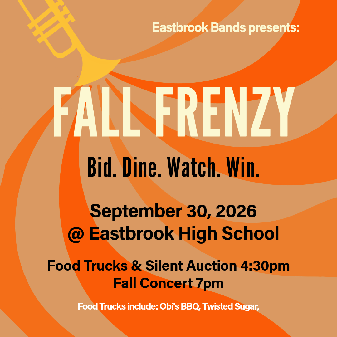 Eastbrook Bands Fall Frenzy! - Wednesday, Sept 30th