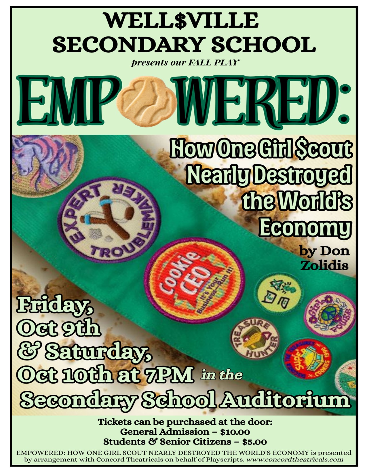 Secondary School Fall Play Tonight and Tomorrow!