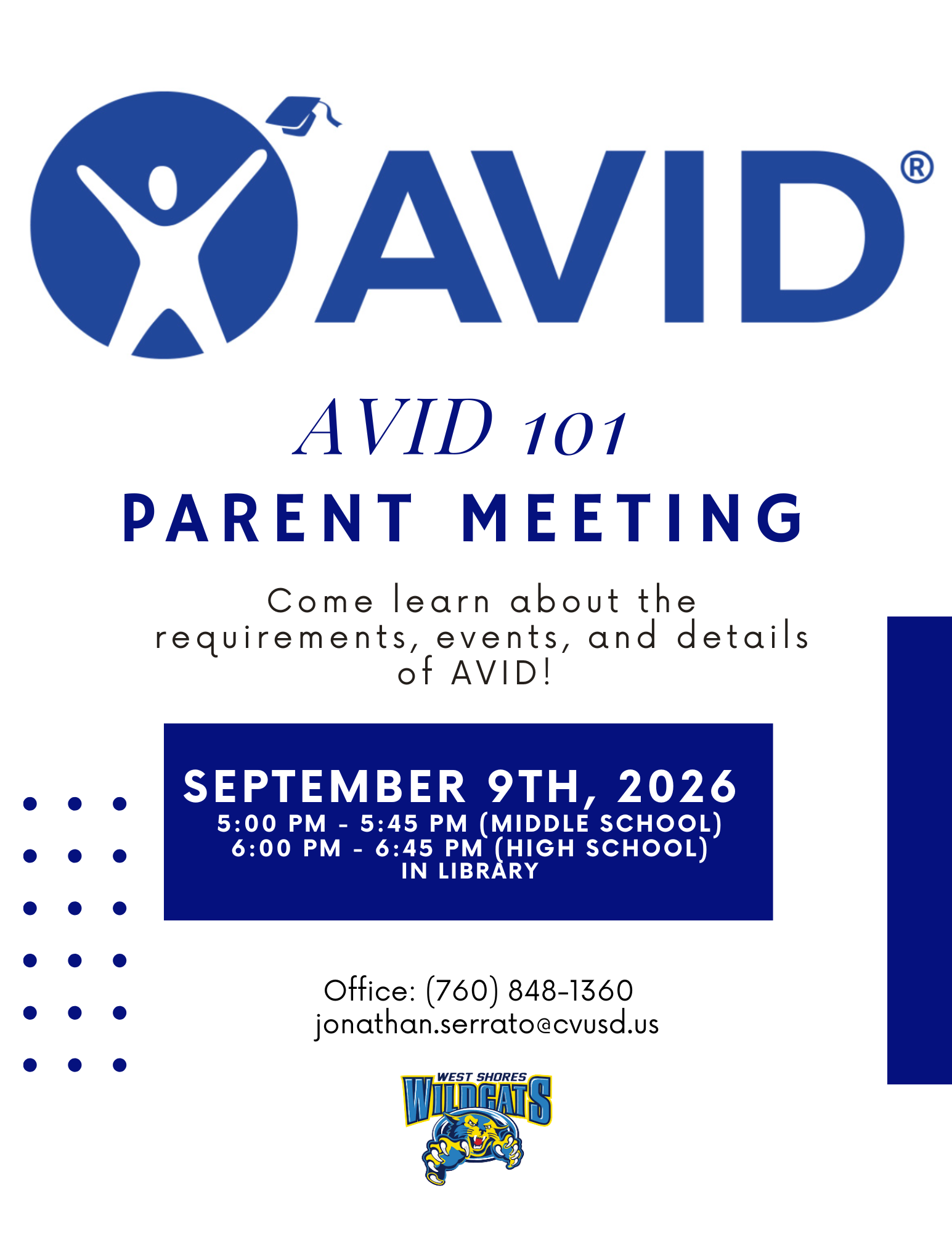 AVID 101 Parent Meeting 