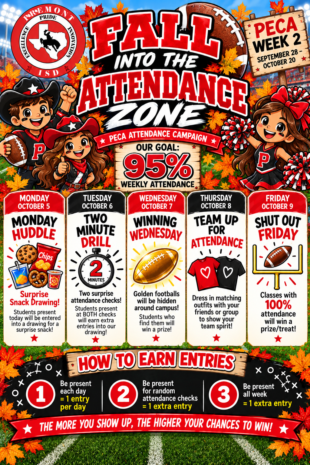 🏈🍂 PECA Families — Week 2 is here! 🍂🏈