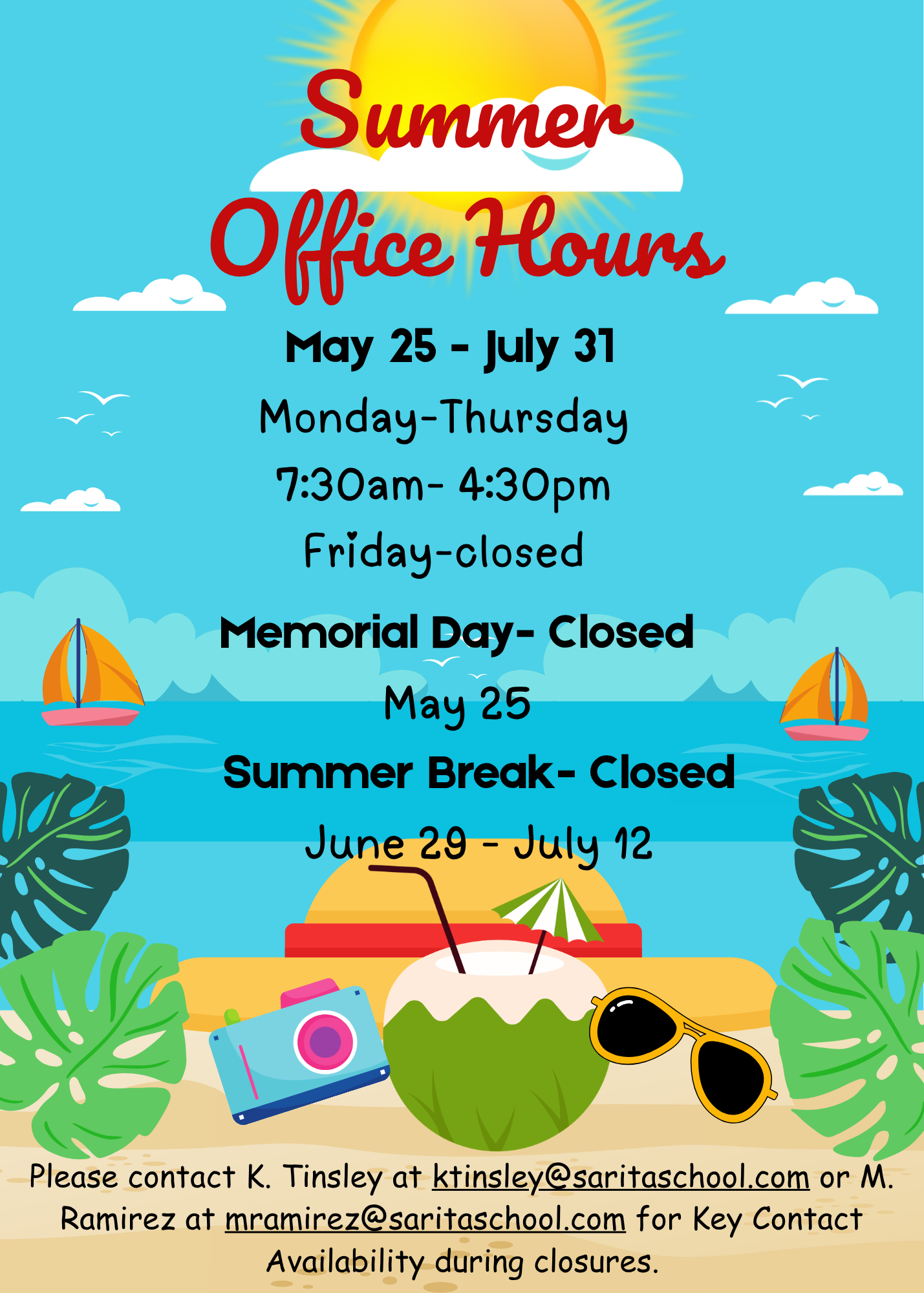 Summer  Office Hours