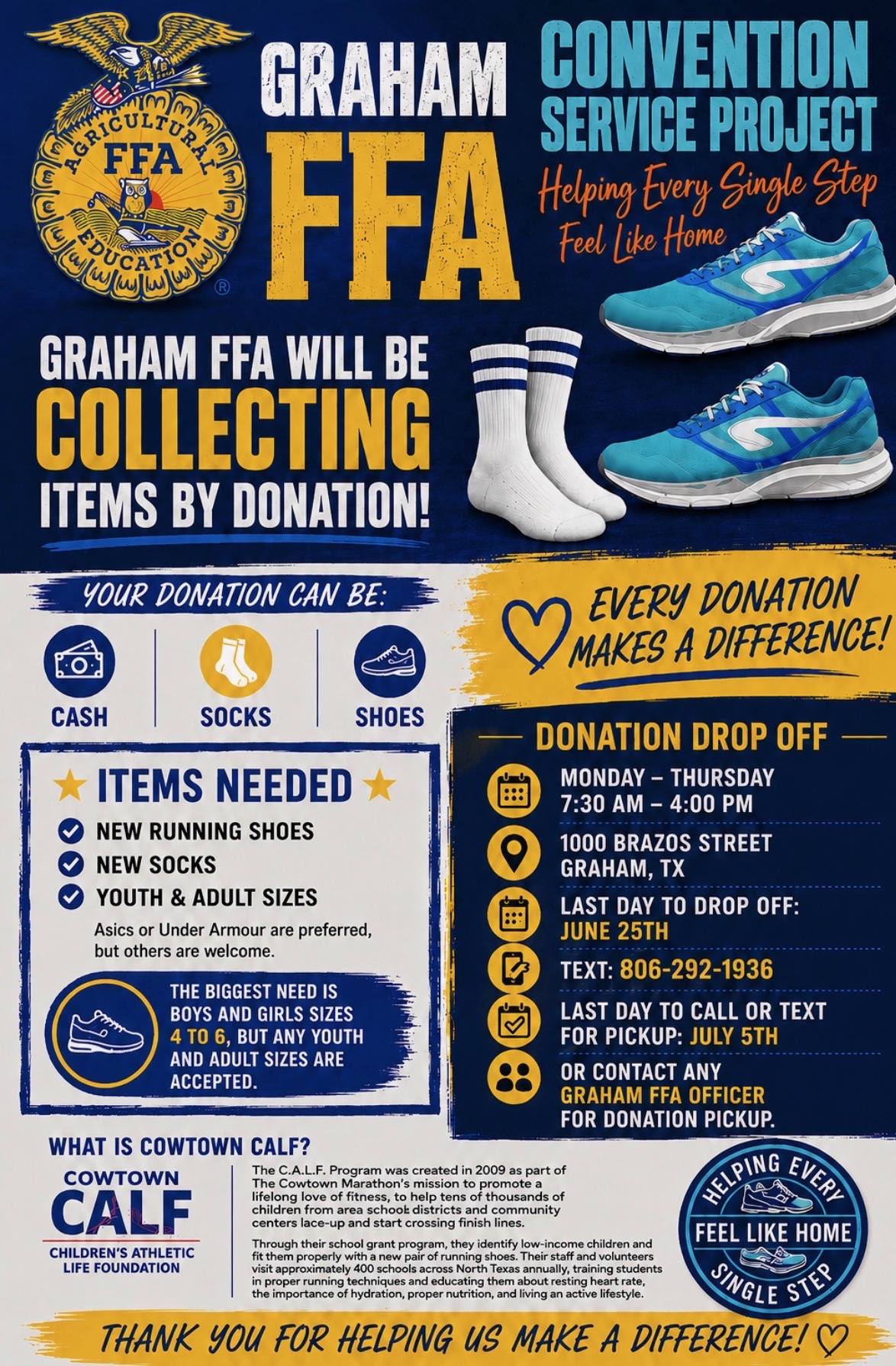 FFA Collecting Donations 