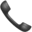 A close-up of a vintage telephone receiver, rendered in grayscale.