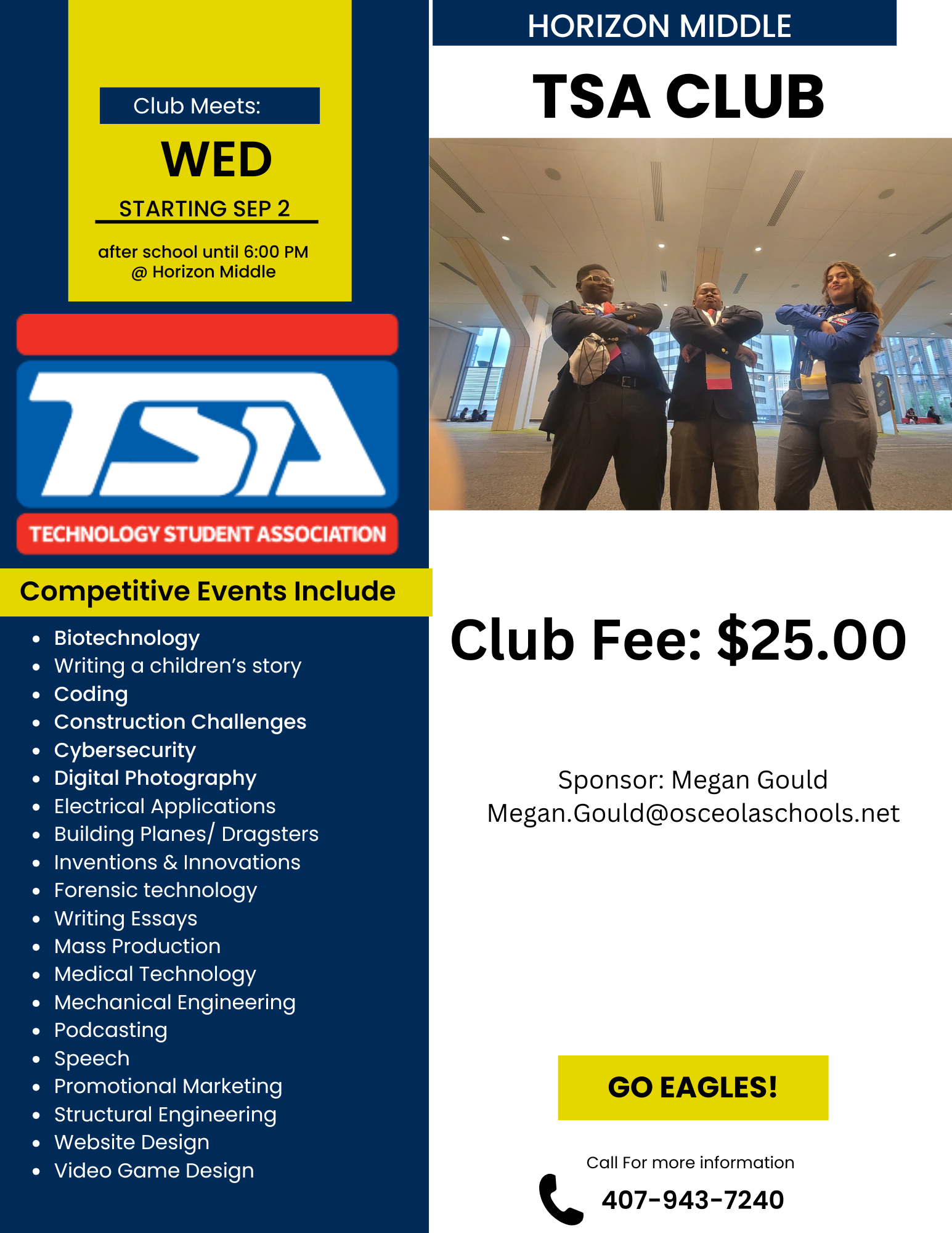 Join TSA starting Sept 2nd!