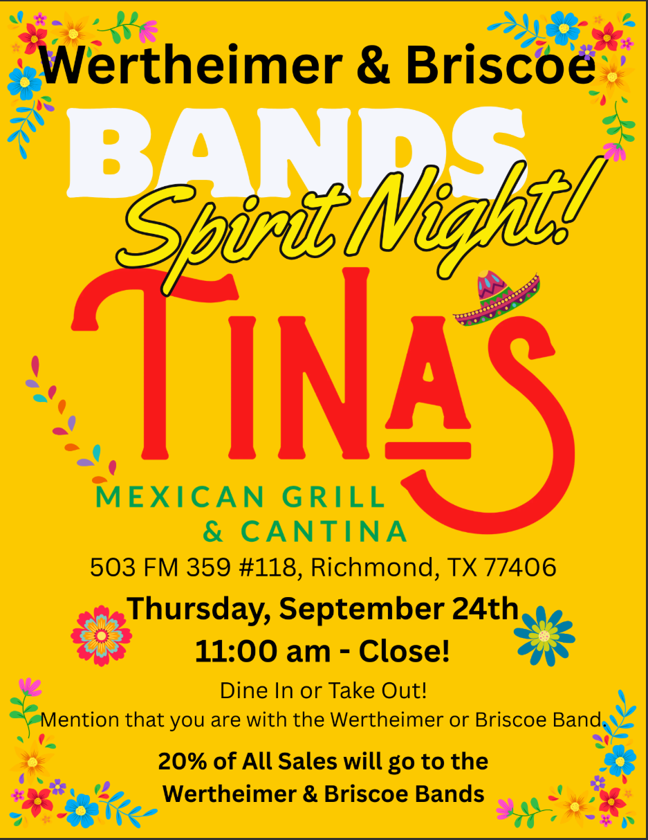 Band Spirit Night @ Tina's!