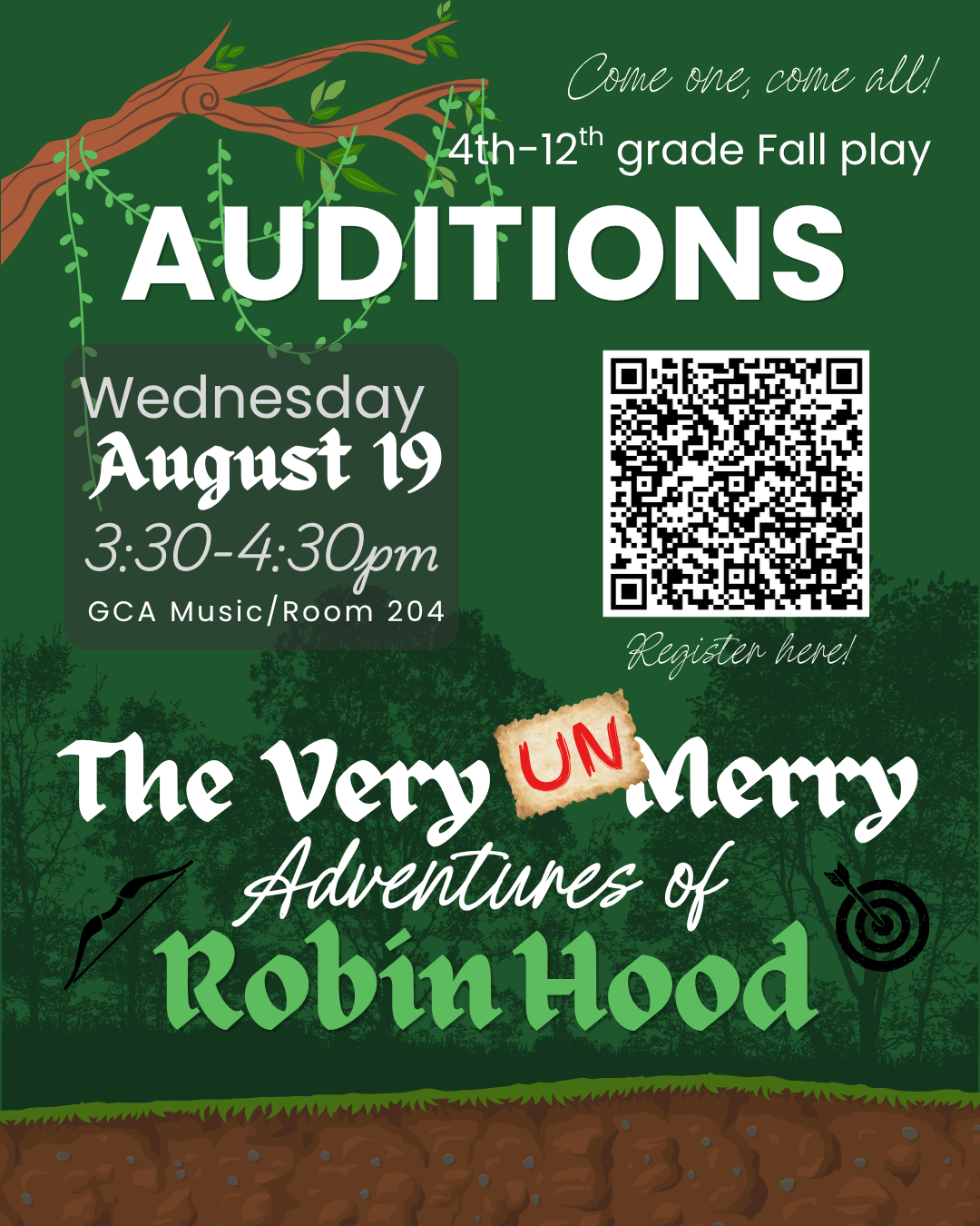 auditions for Robin Hood