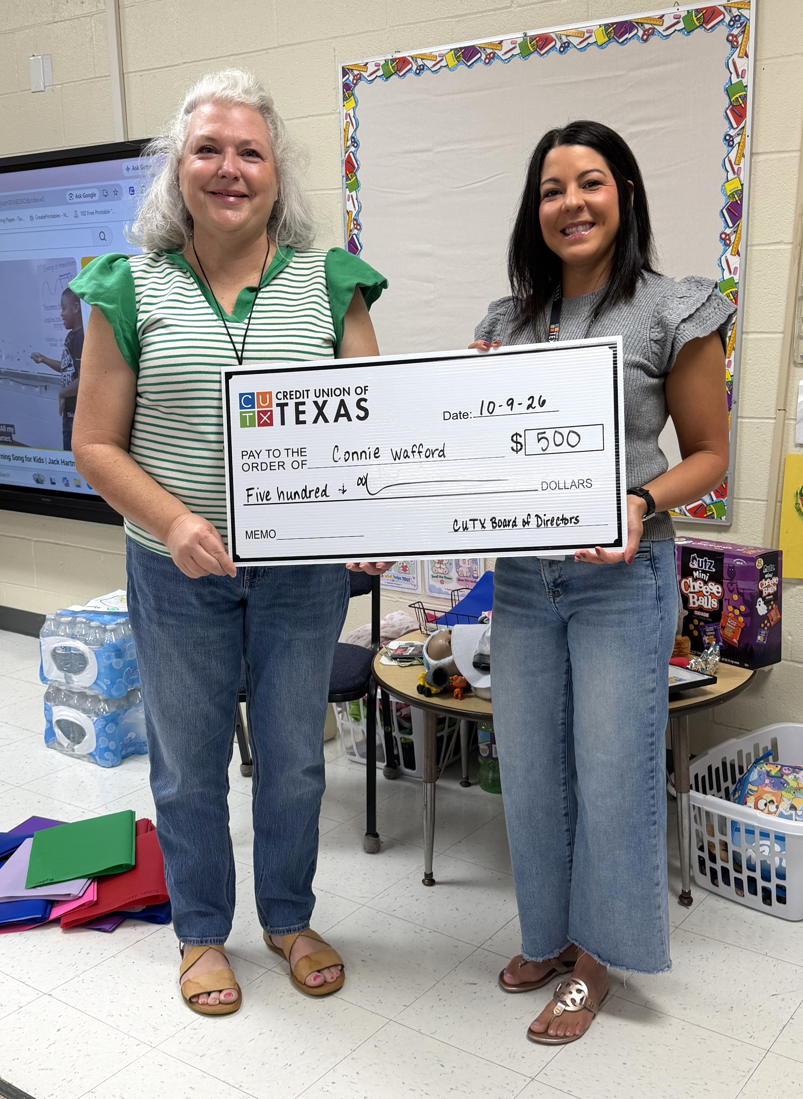 Credit Union of Texas Teacher of the Month