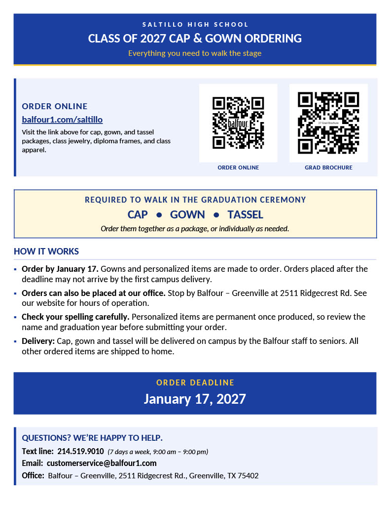 Junior & Senior Information