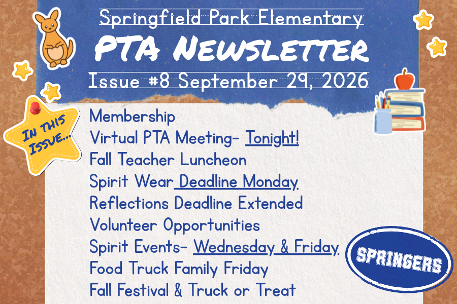 SPES PTA Newsletter, Issue #8