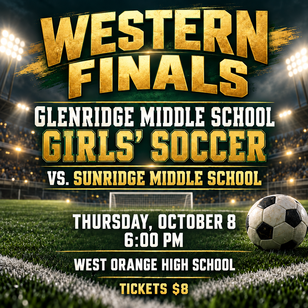 Girls' Soccer Western Finals